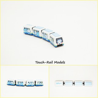 臺北捷運文湖線Majimeow麻吉貓彩繪列車 鐵支路4節迴力小列車 迴力車 火車玩具 QV014T2 TR臺灣鐵道