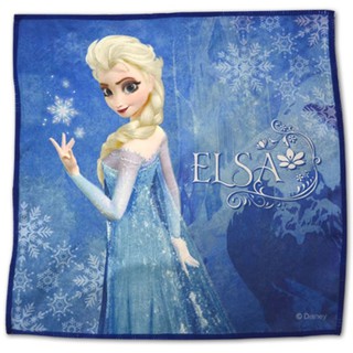 Disney 迪士尼 冰雪奇緣 超細纖維巾 藍色/紅色