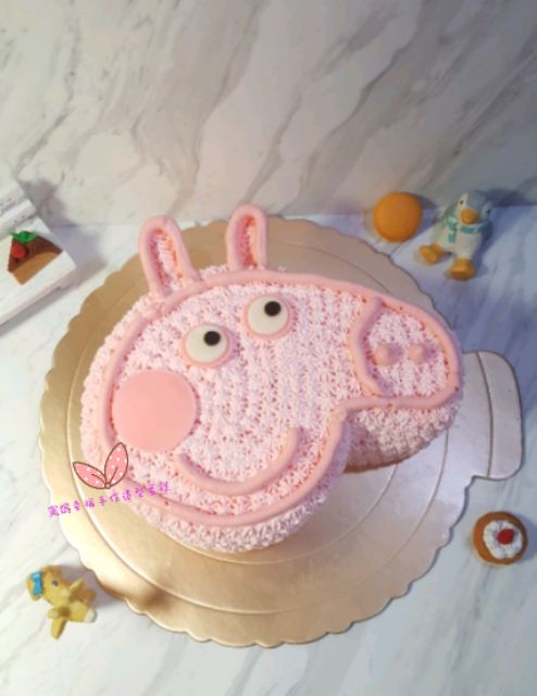 寬媽幸福手作造型蛋糕*粉紅豬小妹蛋糕，8吋佩佩豬蛋糕,小豬佩奇，急單可