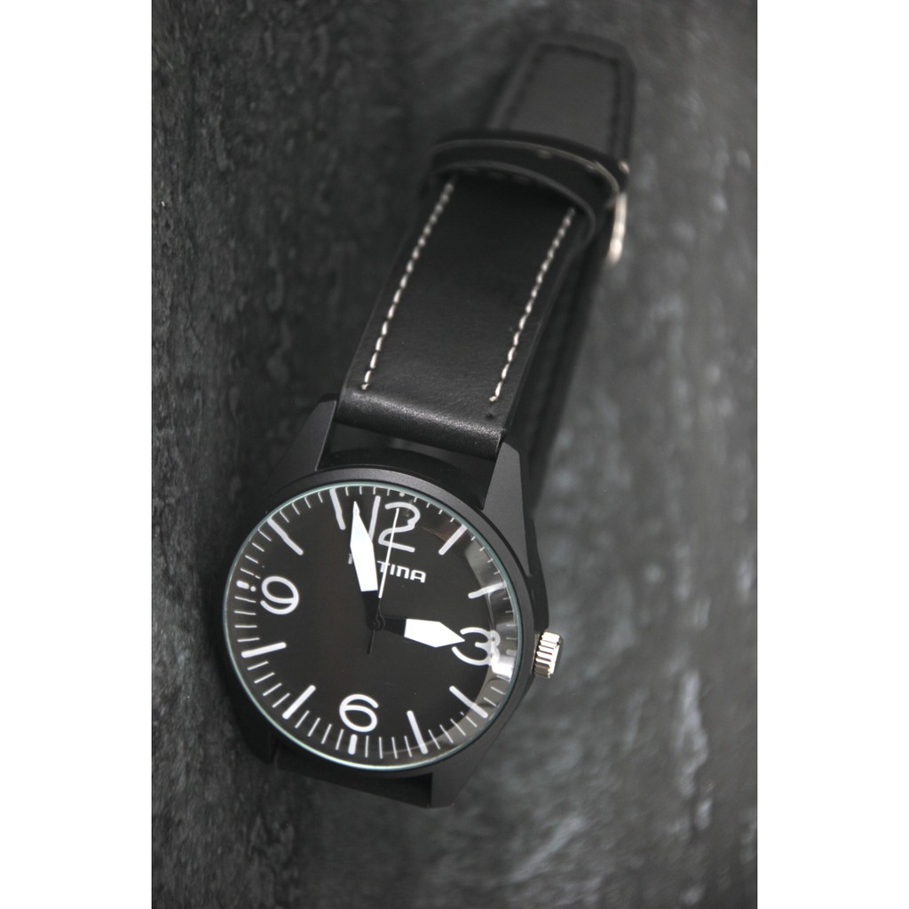 mitina軍風pilot style BELL&amp;ROSS飛行風戰鬥機儀錶板造型石英錶,白色清晰刻度～黑色錶帶