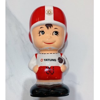 大同寶寶 83 陶瓷 復古懷舊 存錢筒 公仔 紅色 有盒 收藏 Tatung boy