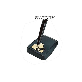【Penworld】日本製 PLATINUM白金 DPD1200E黑 單孔桌上筆座