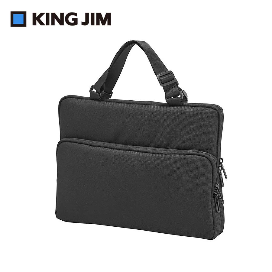 KING JIM New Basic輕型防潑水筆電收納包/ 黑色 eslite誠品