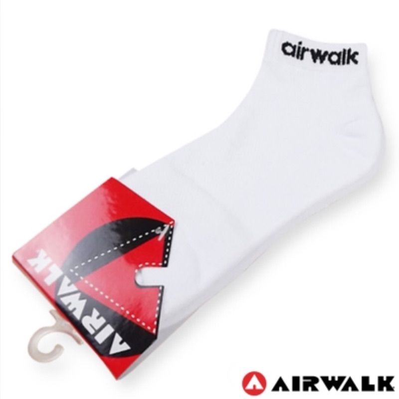 Airwalk-純棉踝襪（白）😊