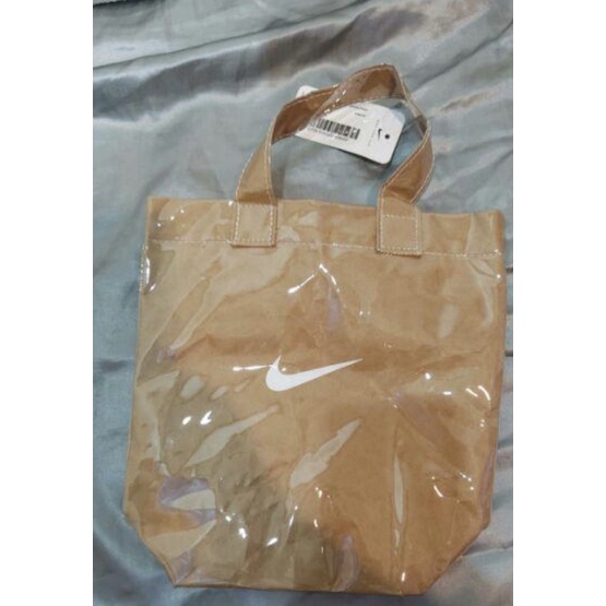 Nike 耐吉牛皮紙包 手提袋 Mini Swoosh 川久保玲CDG 透明包 購物袋 托特包 手提包包
