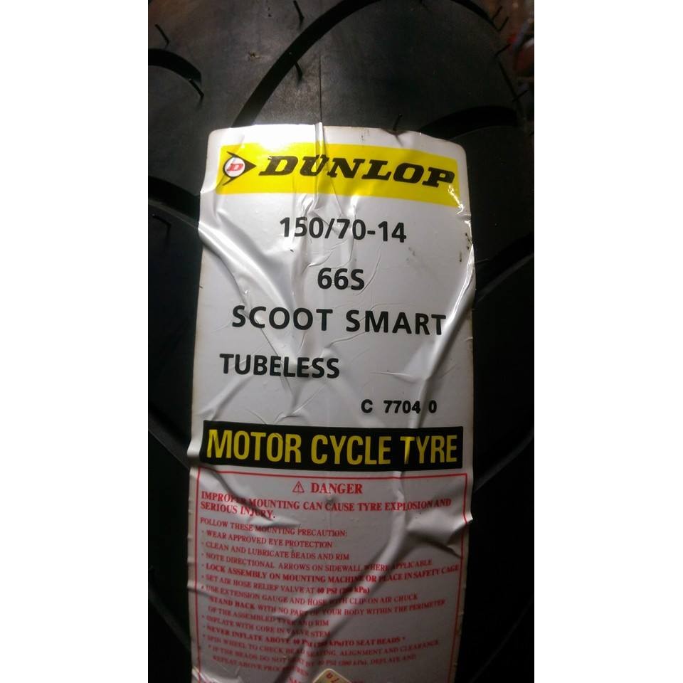 MOTORS-(新版)登祿普SCOOT SMART胎.14吋.尺寸:150-70-14.氮氣填充含工資$2950