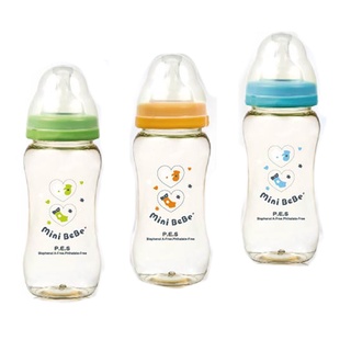 【MiniBeBe】PES寬口徑奶瓶 280ml/9oz (3入/組)