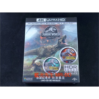 鐵盒[藍光先生4K] 侏羅紀世界2 : 殞落國度 UHD+3D+BD+DVD 四碟版 (傳訊公司貨) - 侏儸紀世界2