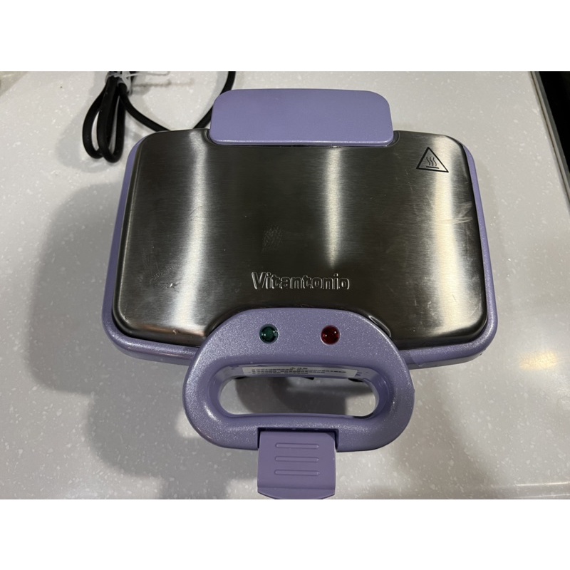 Vitantonio 小V鬆餅機 無計時 附贈2烤盤 （無原廠盒子）紫色