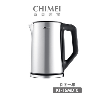 【CHIMEI 奇美】1.5L五心級智能溫控不鏽鋼快煮壺(KT-15MDT0)