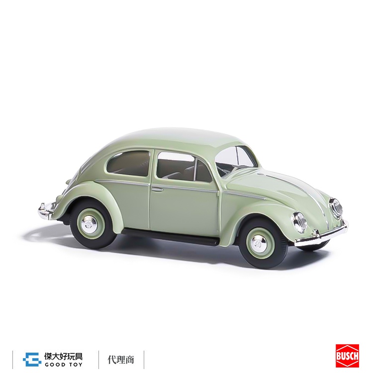 Busch 52952 (HO) VW beetle 金龜車 橢圓形後擋風窗 綠色