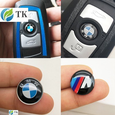 現貨BMW寶馬汽車鑰匙標誌貼紙 M運動汽車鑰匙標貼 水晶鋁合金材質標誌貼紙 F30 F10 E60 F45 F48