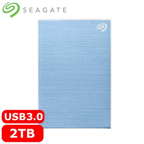 Seagate希捷 One Touch 2TB 2.5吋行動硬碟 冰川藍 (STKY2000402)原價2988(省68