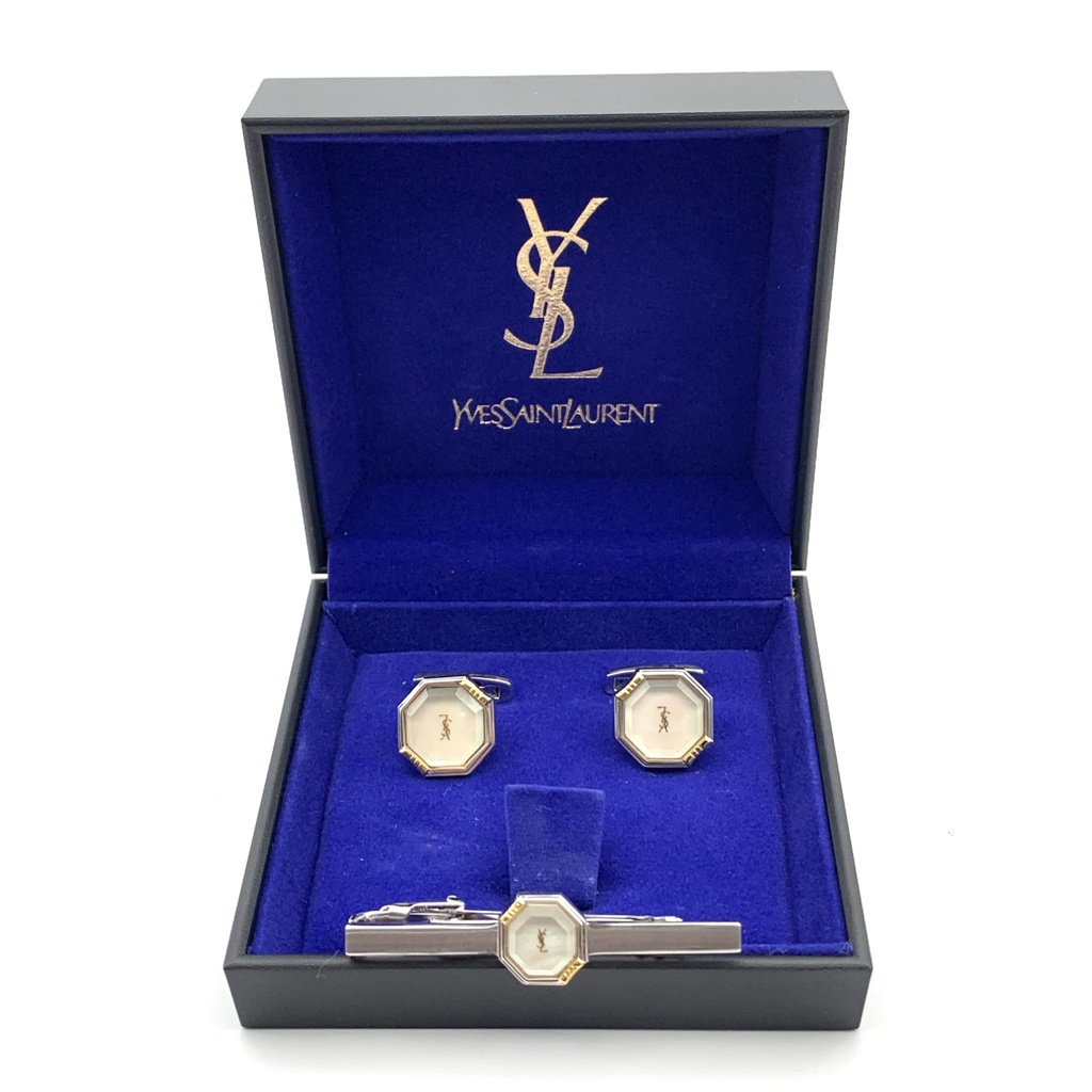 Yves Saint Laurent 12-465-30744 鈕扣和領帶夾