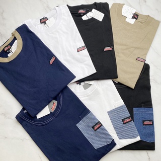 Dickies 印膠 小LOGO 經典 短袖 短Tee 拼接款 短T 口袋TEE