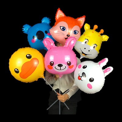 🎈台灣現貨🎈18寸動物頭-造型氣球#動物氣球球#r長頸鹿氣球#小熊氣球#綿羊氣球#氣球豬#宜蘭現貨