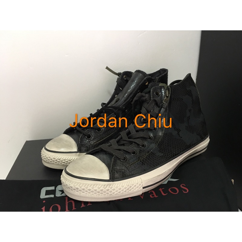 全新 公司貨 converse x John varvatos Chuck Taylor 142954c 黑 蛇紋 刷舊