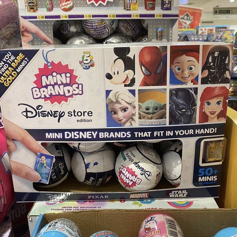 迪士尼 Disney mini brands 迷你盒玩 紅心 巴斯 美國隊長 starwars 小美人魚 公主系列