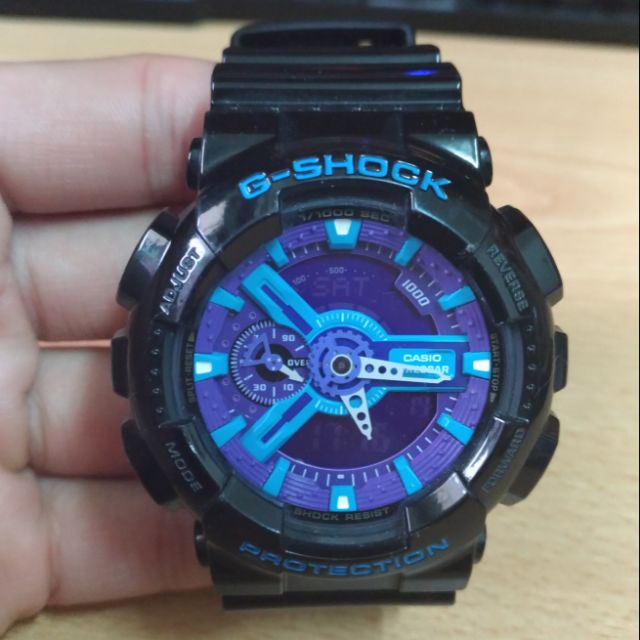 G-shock 黑藍紫 Ga-110HC