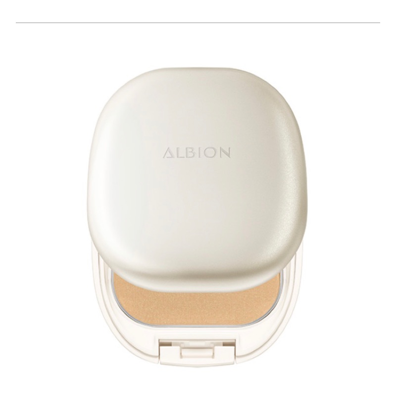 全新Albion皙潤雪膚輕感粉餅+粉盒(含粉撲)一組