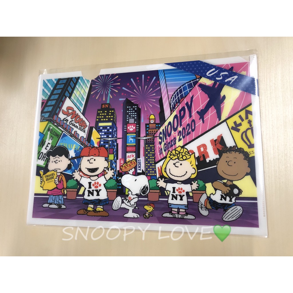 日本新品 全新東京銀座三越限定a4資料夾資料夾snoopy 蝦皮購物