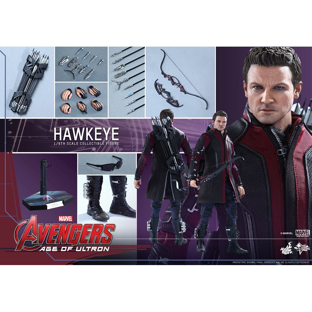 [正版] HOTTOYS MMS289 復仇者聯盟 2 鷹眼 (全新未拆品) HOT TOYS Hawkeye 奧創紀元