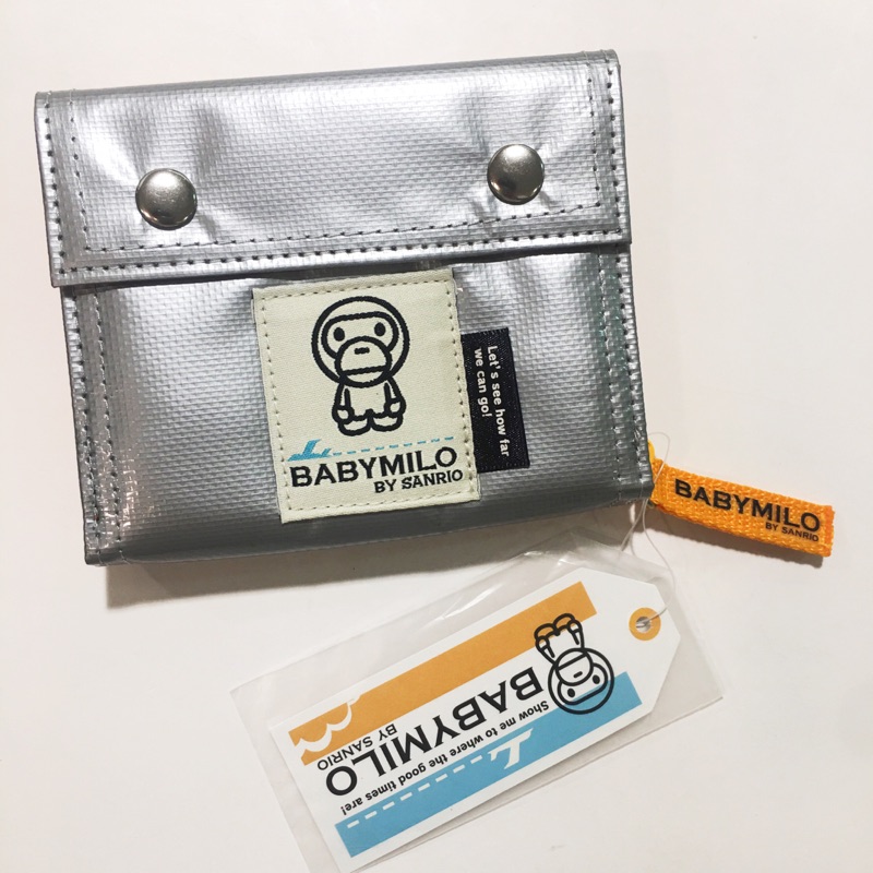 《朋友禮品》日本原裝 全新品 絕版品 Baby Milo 猴子 皮夾 錢包 零錢包 票套 卡套 ape bape 三麗鷗