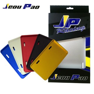 【JP RACING】Jeou Pao小七碼鋁合金機車牌框CNC通用-加厚款(GOGORO/電動車/汽油車 都適用)