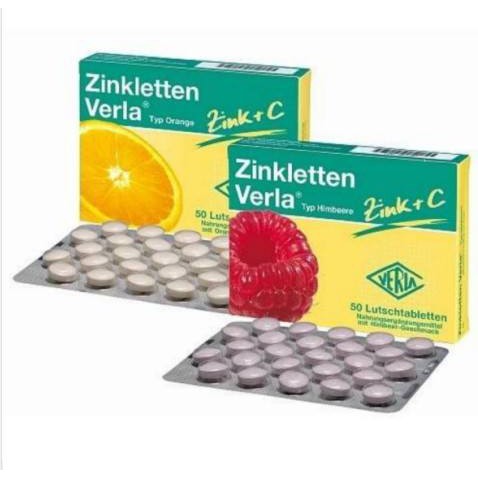 德國 zinkletten Verla 兒童鋅片+維生素C 50錠