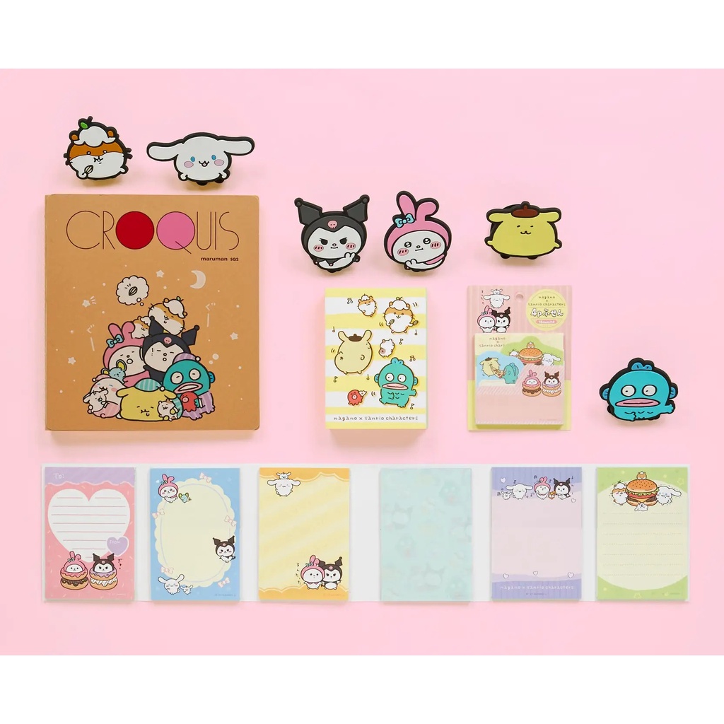 nagano聯名 三麗鷗 sanrio 貼紙 文具 自動筆 鉛筆 便條紙 筆記本 uni 三菱 布丁狗 大耳狗 酷洛米