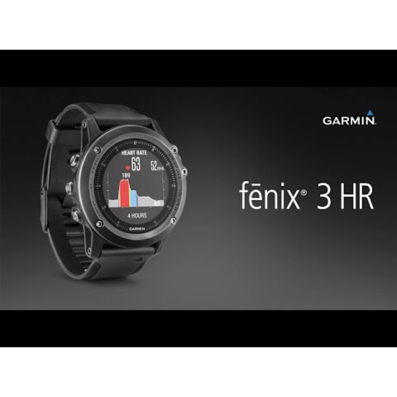 GARMIN FENIX3 HR 戶外運動專業腕錶/三鐵錶/跑步/單車/游泳/爬山/手錶