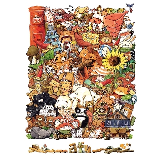 拼圖總動員 開森多多 PuzzleStory 500片 afu 繪畫