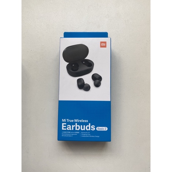 小米臺灣公司貨 全新 小米 Earbuds airdots Redmi 超值版 藍牙耳機 黑色 藍牙