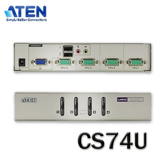 【MR3C】含稅 ATEN 宏正 CS-74U CS74U 4埠桌上型KVM切換器(USB,音效)