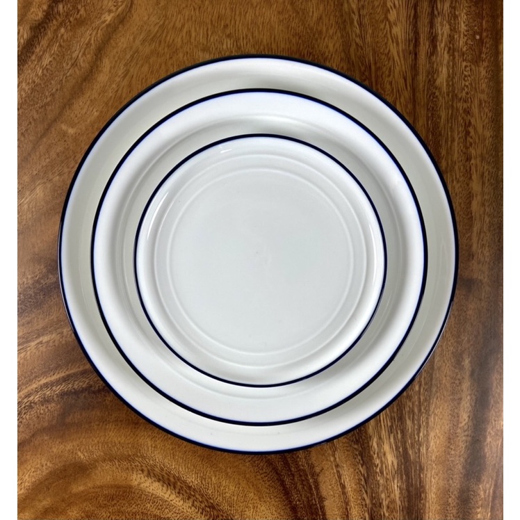 米蘭風藍邊餐具組 義大利麵盤 早午餐盤 北歐餐盤 藍邊餐盤 牛排盤 主餐盤 前菜盤 甜點盤 蛋糕盤 佐料碟 飯碗 湯碗