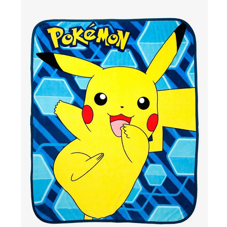 預購👍正版空運👍美國代購 pokemon pikachu 寶可夢 皮卡丘 兒童 毛毯 毯子 棉被