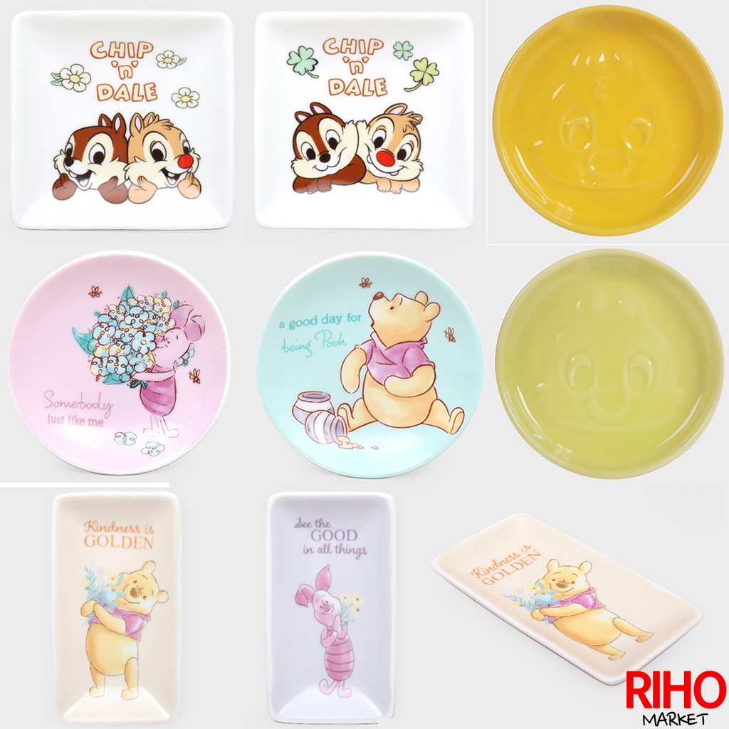 韓國大創 Daiso 迪士尼 陶瓷 醬料碟 醬油碟 醬醋碟 醬料蘸料 卡通 碟子 小盤子 調味碟 奇奇蒂蒂 小熊維尼