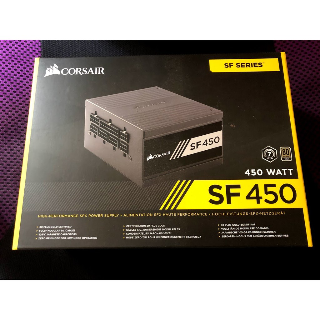 海盜船 CORSAIR SF450 80Plus 金牌 SFX規格 450W 電源供應器