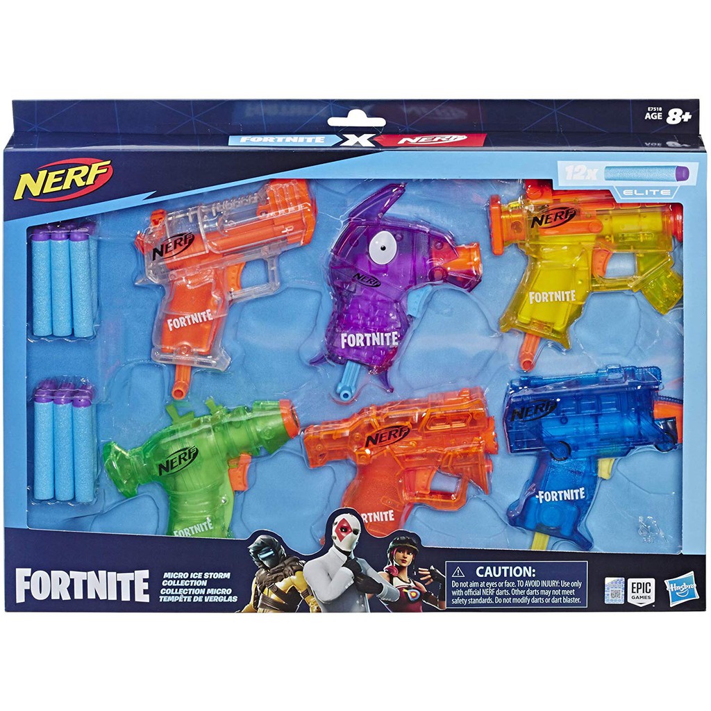 現貨 Nerf Fortnite 要塞英雄 掌心雷 冰透系列 6枝套裝