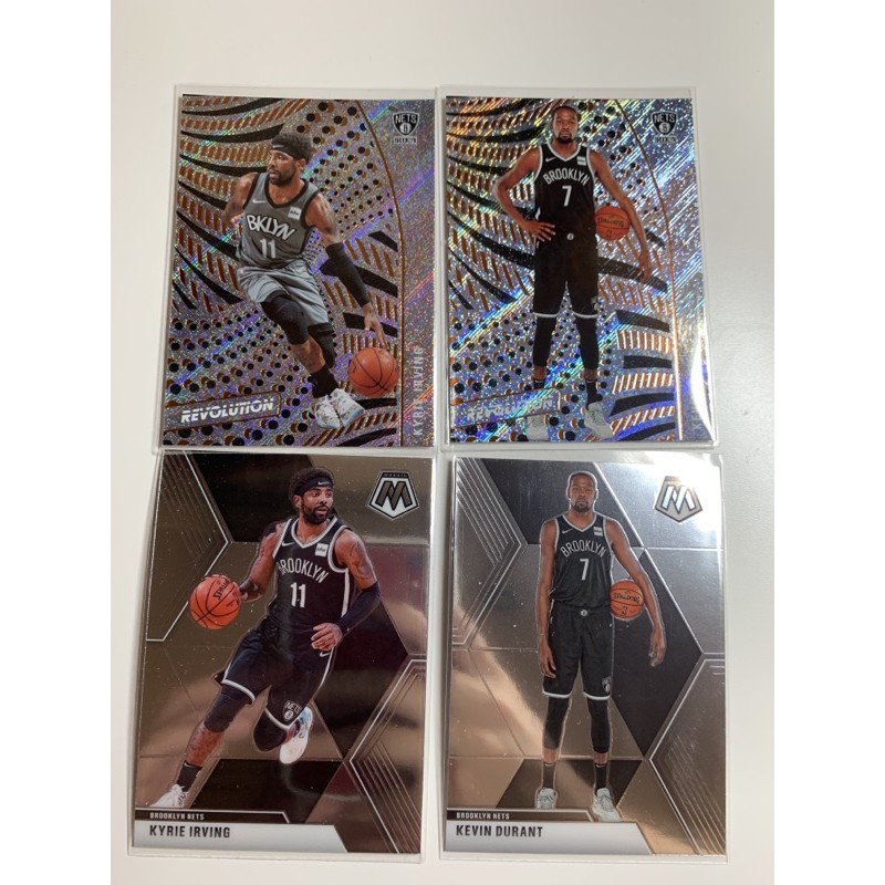 NBA 2021 revolution &amp;mosaic籃網隊 Irving &amp;Durant 雙巨頭 球員卡