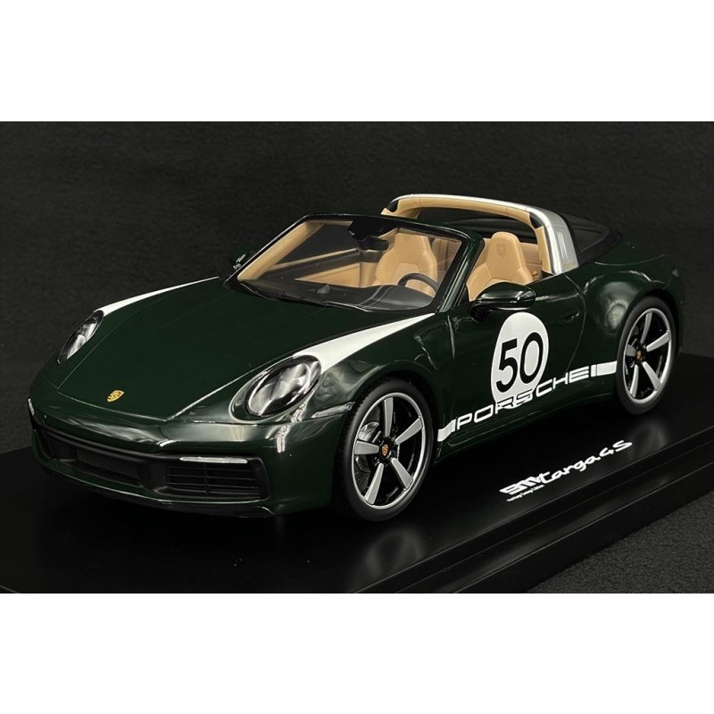 《預購》保時捷原廠限量2021 Porsche 911(992) 911 Targa 4S  1/18 1:18綠色