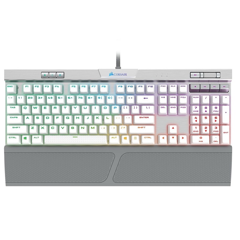 Corsair K70 MK.2 SE RGB 機械式電競鍵盤-銀軸/英文（二手）買就贈一套布丁鍵帽，可用雷蛇綠軸交換