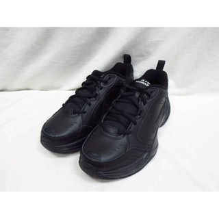 NIKE AIR MONARCH IV 輕量皮面 老爹鞋 氣墊 多功能鞋款415445-001 黑 鞋頭加寬