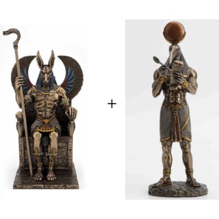 【威羅尼】神秘埃及系列-阿努比斯狼神坐王椅 ANUBIS+埃及鳥神 文書神托特 THOTH 共2型