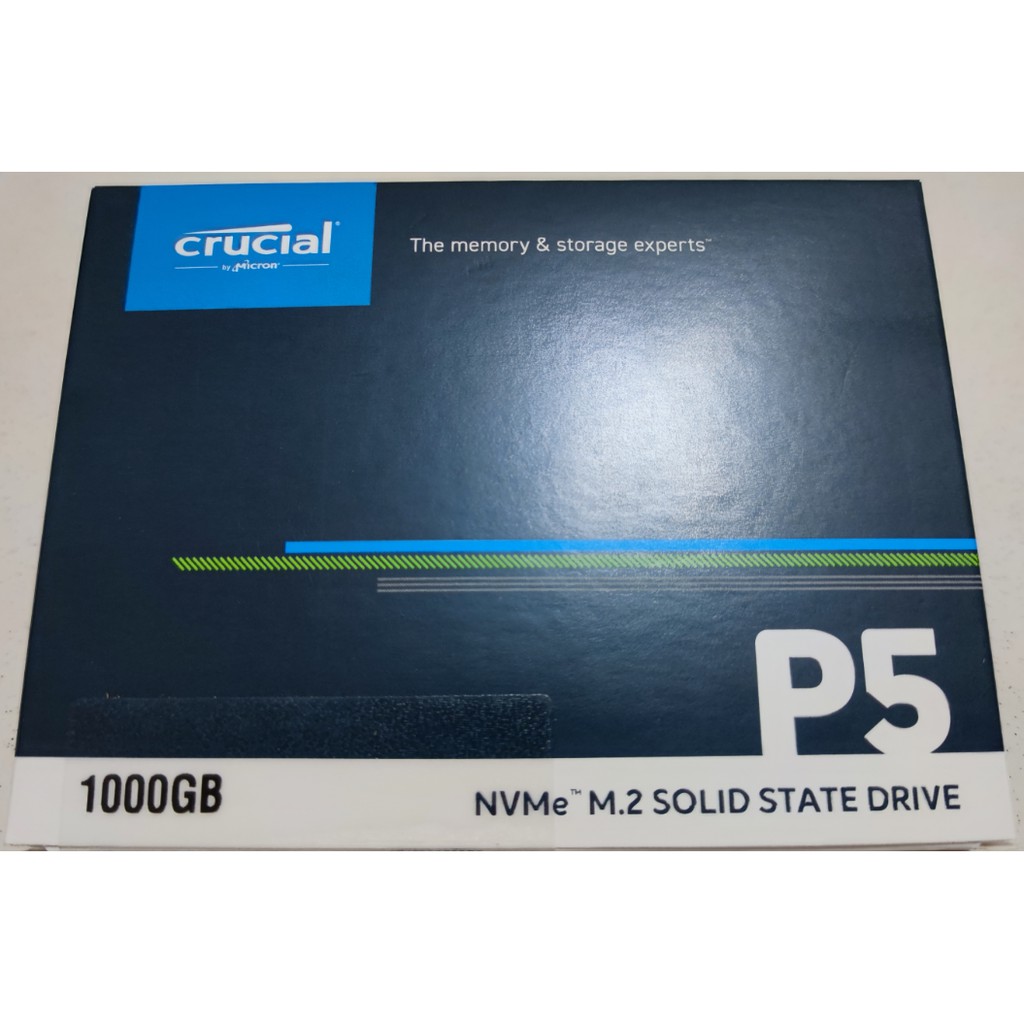 美光 Crucial P5 1TB PCIe M.2 2280 NVMe SSD 固態硬碟