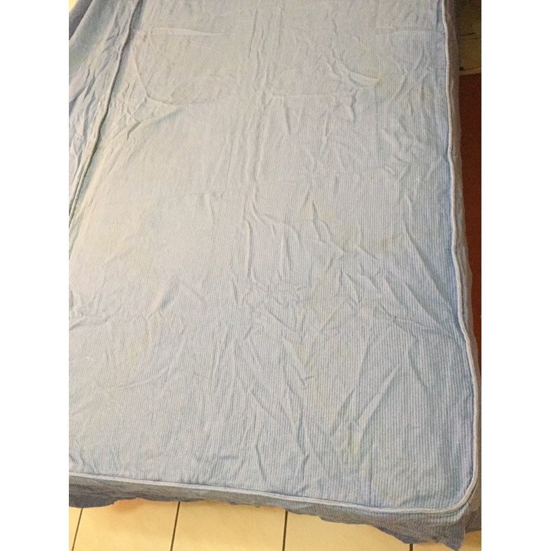 厚棉訂製的單人床裙 床罩 床包 床單 92 x 245cm 立體邊角 長度一邊可隨床墊長度摺入 厚料純棉 耐用 親膚