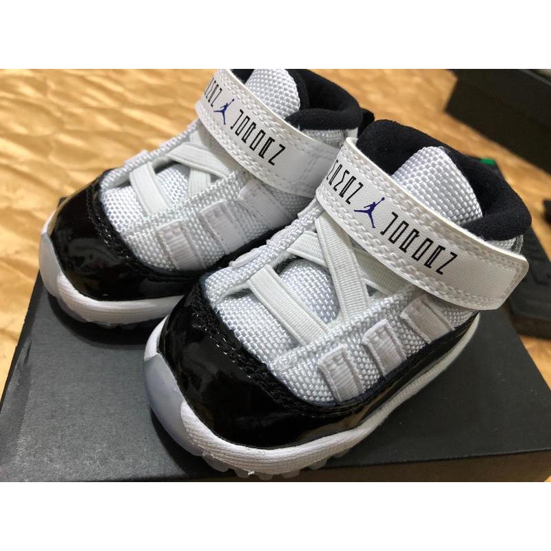 全新 NIKE Air Jordan 11 Retro Concord 45號 版 黑白 童鞋 小童鞋 嬰兒鞋 2C