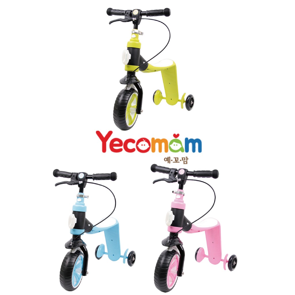 Yecomam  韓國2in1兒童玩具滑板學步車 (滑步車 平衡車 滑板車 學步車) NG出清
