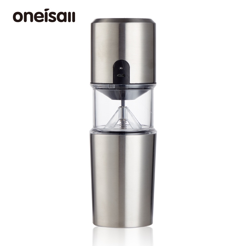 ONEISALL 咖啡都研磨機 手動沖泡咖啡機 便攜式 USB 電動豆磨機 304 不銹鋼