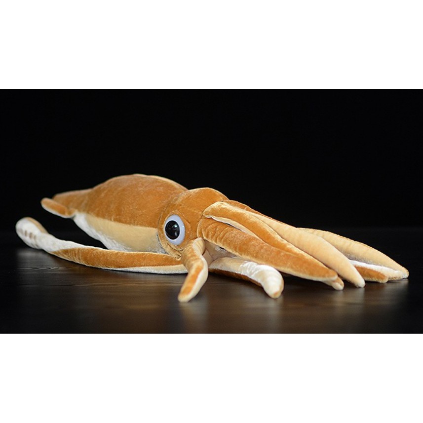 超大型75公分 魷魚 烏賊 章魚 海洋生物 娃娃 玩偶 絨毛玩具 抱枕 仿真動物 模型 抱枕 野生動物 生日禮物 玩具